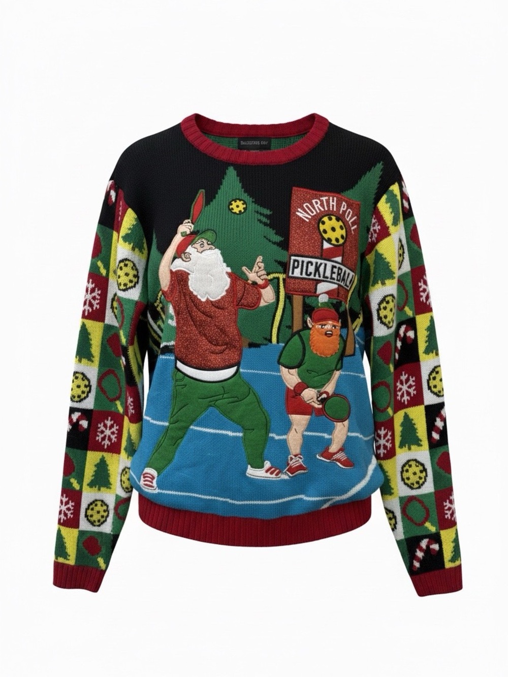 Blizzard Bay "North Pole Pickleball" ugly Christmas sweater men’s size M